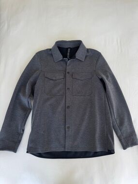 lululemon athletica Men's Heather Gray Lightweight Shirt Jacket